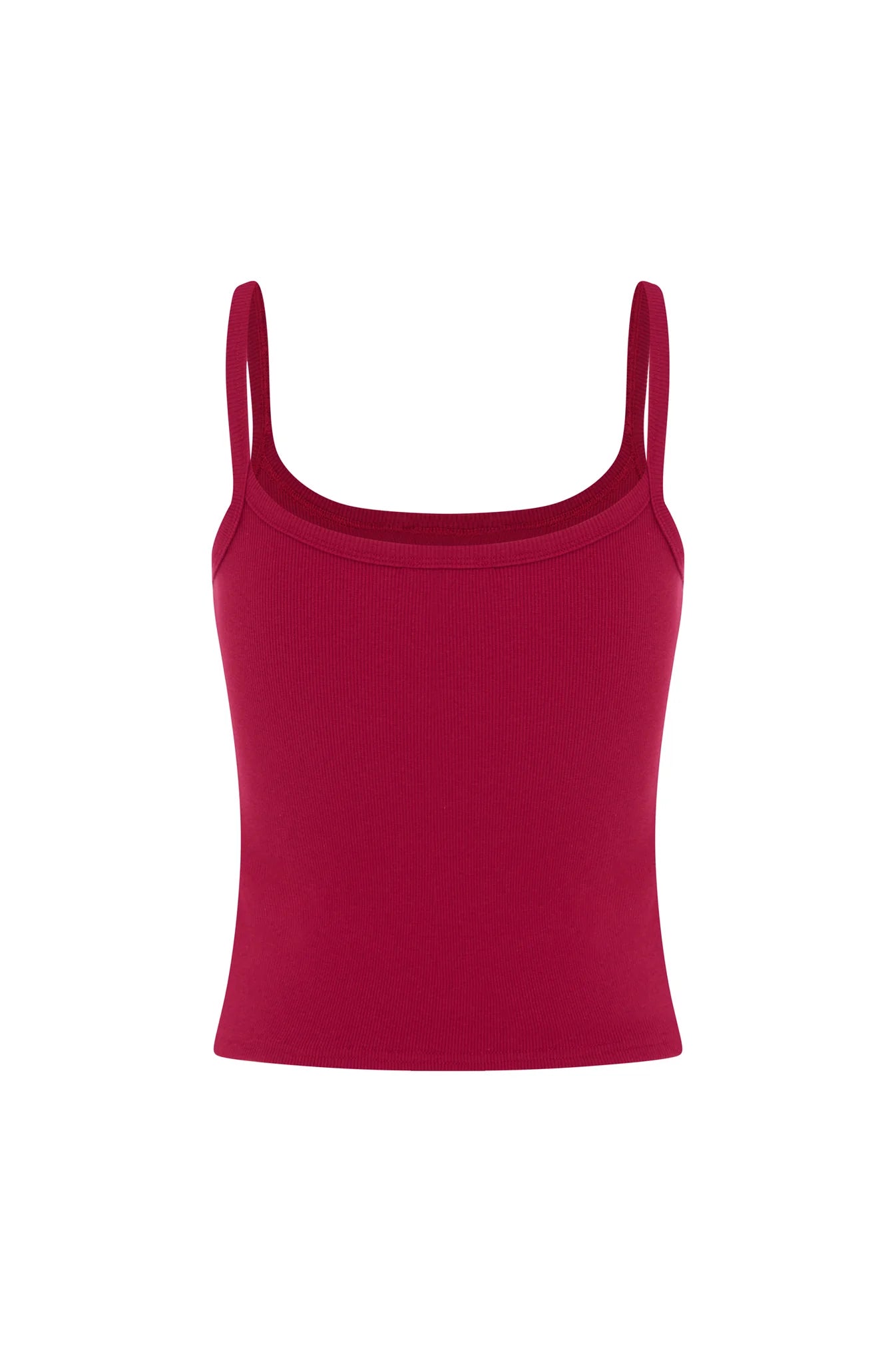 RIBBED SINGLET | VINO ROSSA