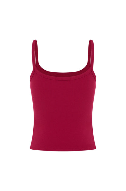 RIBBED SINGLET | VINO ROSSA