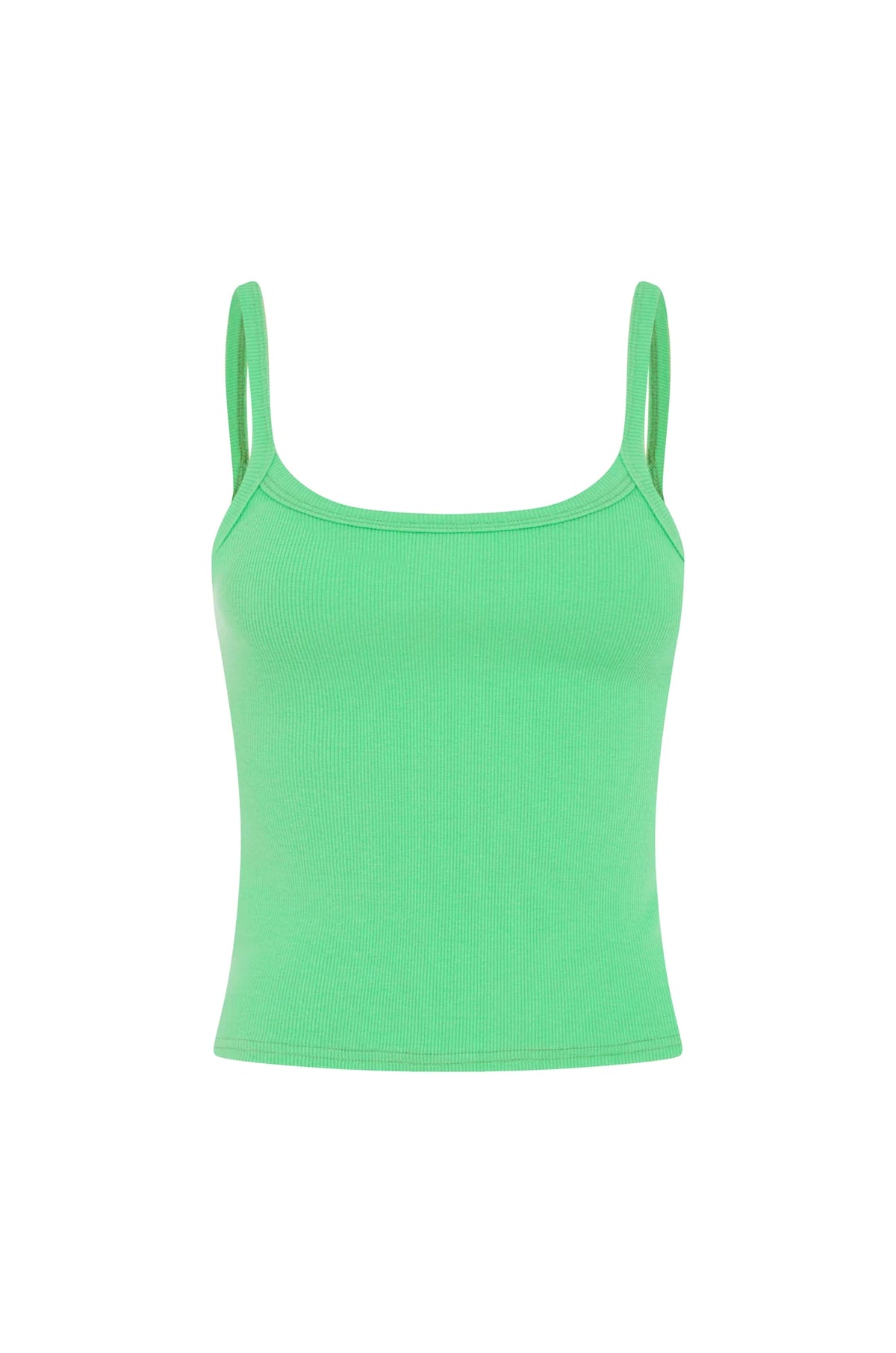 RIBBED SINGLET | VERDE