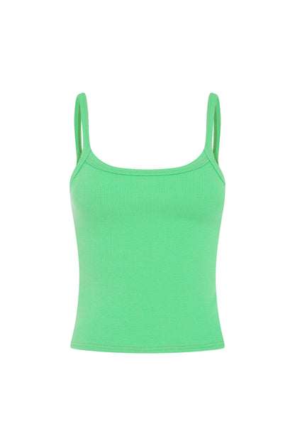 RIBBED SINGLET | VERDE