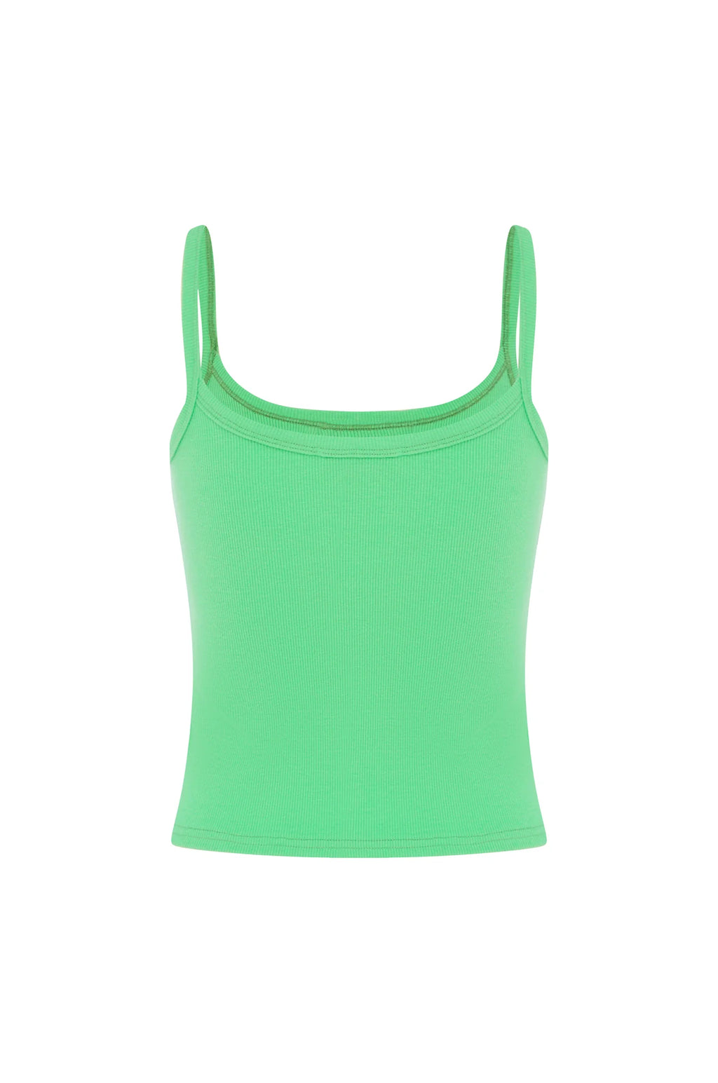 RIBBED SINGLET | VERDE