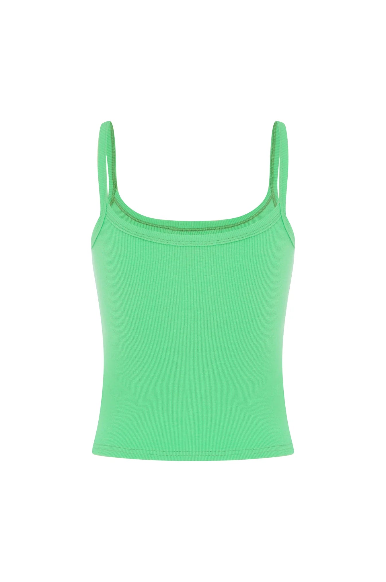 RIBBED SINGLET | VERDE