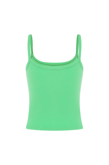 RIBBED SINGLET | VERDE