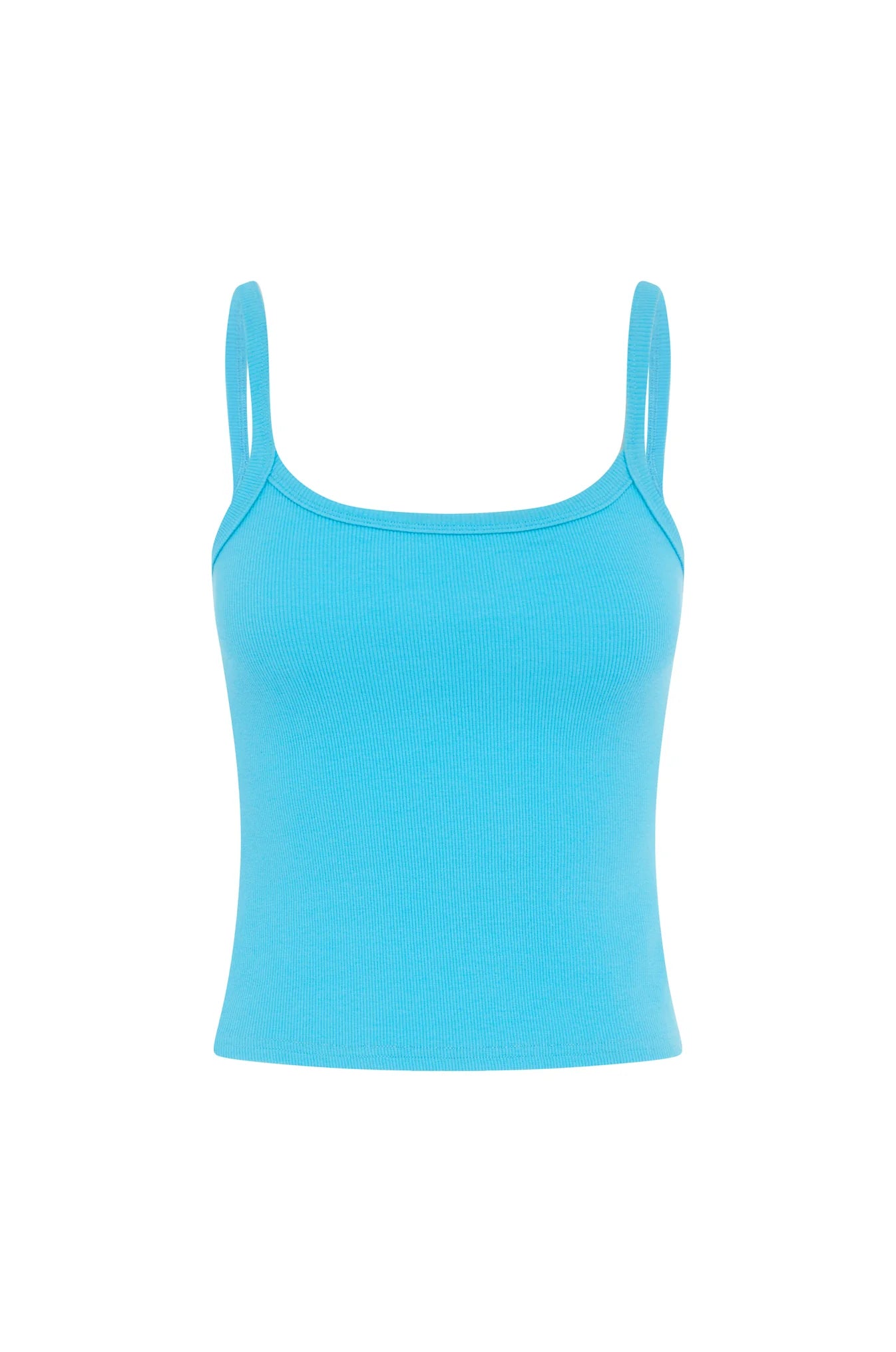RIBBED SINGLET | ACQUA