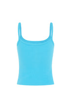 RIBBED SINGLET | ACQUA