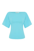 BARDOT RUCHED TOP | ACQUA