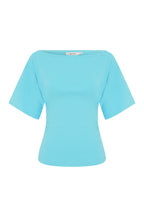 BARDOT RUCHED TOP | ACQUA
