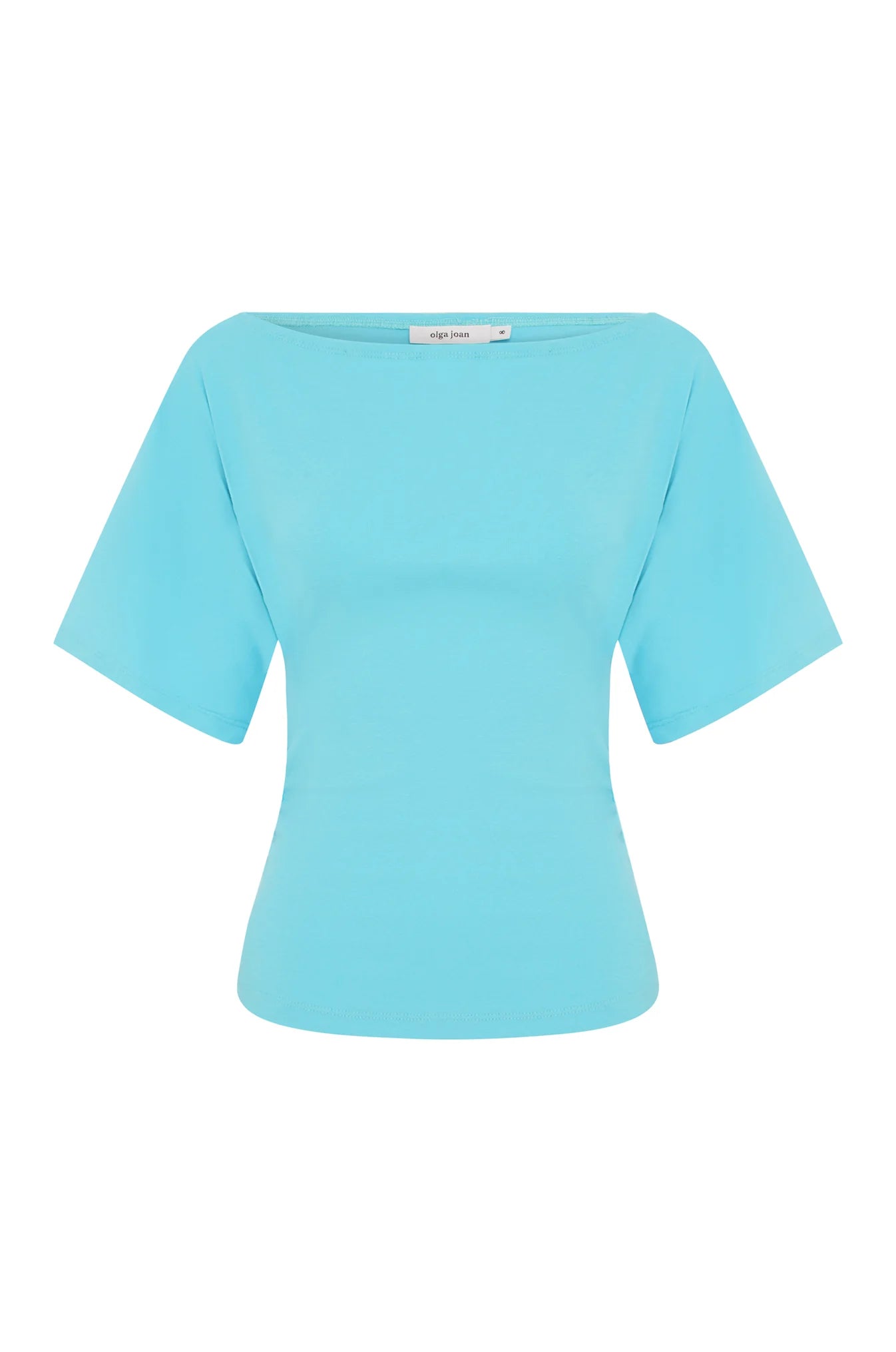 BARDOT RUCHED TOP | ACQUA
