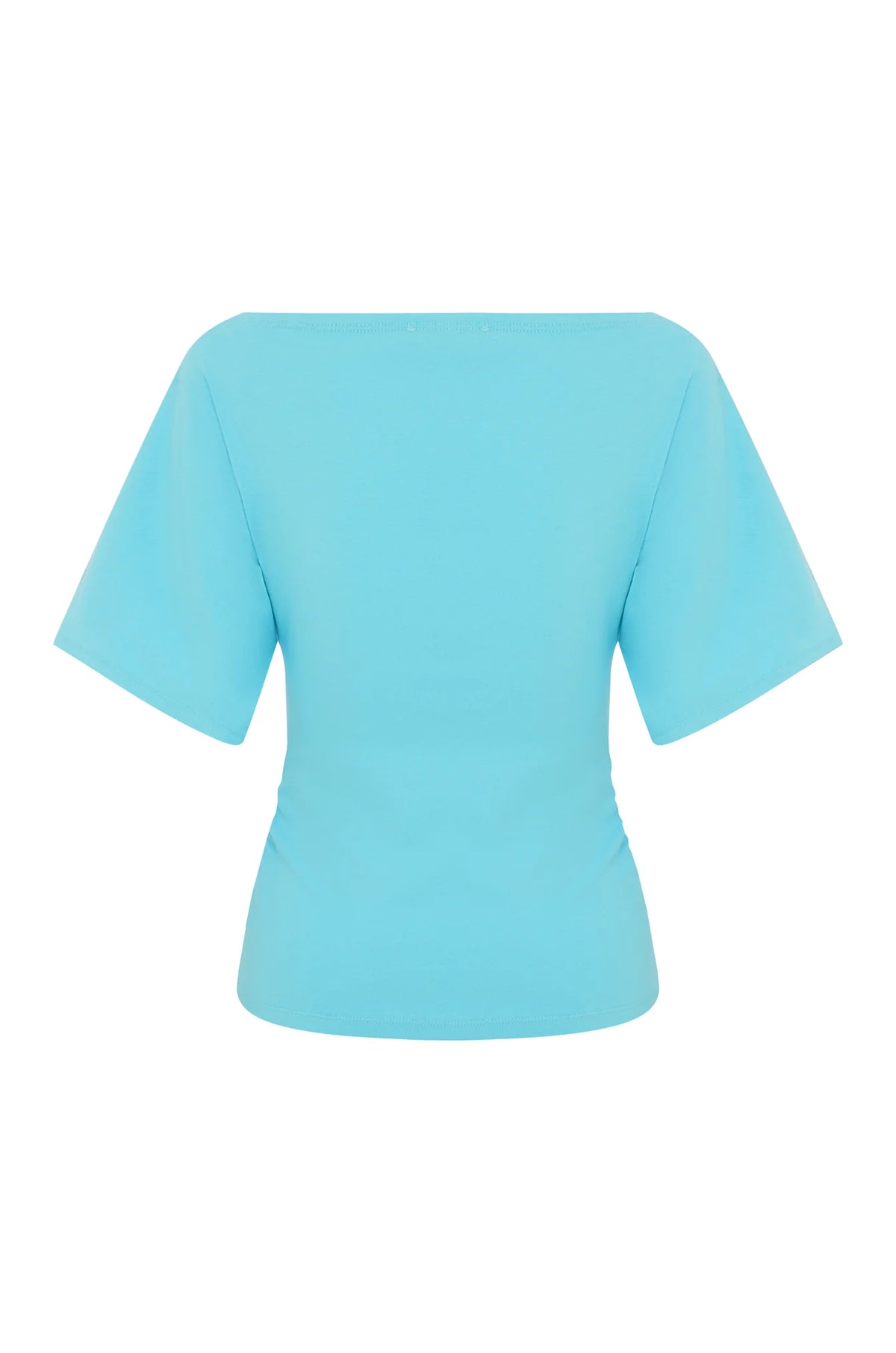 BARDOT RUCHED TOP | ACQUA