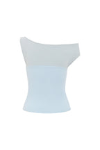 Olga Joan Asym Bardot Top Cielo