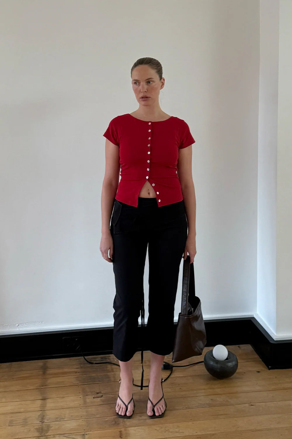 BELTED CAPRI PANTS | NERA