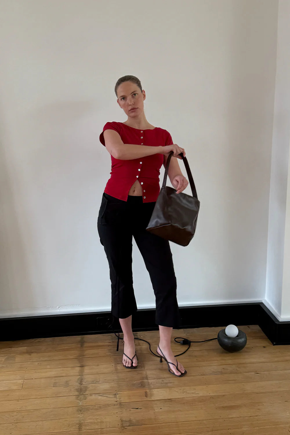 BELTED CAPRI PANTS | NERA