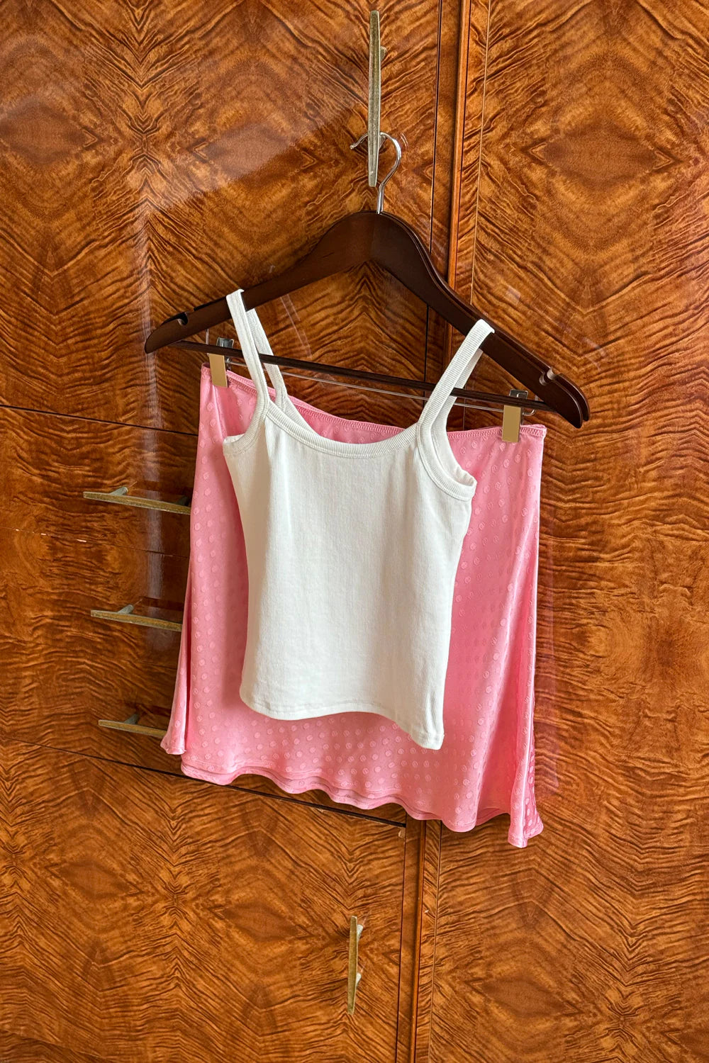 BIAS MINI SKIRT | JACQUARD ROSA