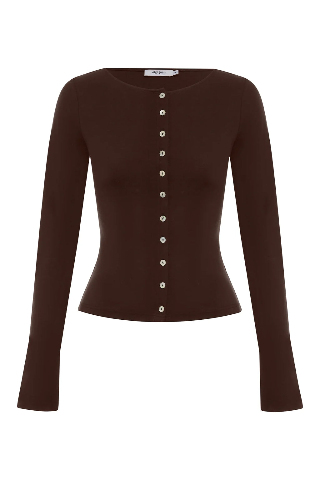 BUTTON THROUGH LONG SLEEVE TOP | CIOCCO
