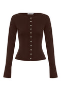BUTTON THROUGH LONG SLEEVE TOP | CIOCCO