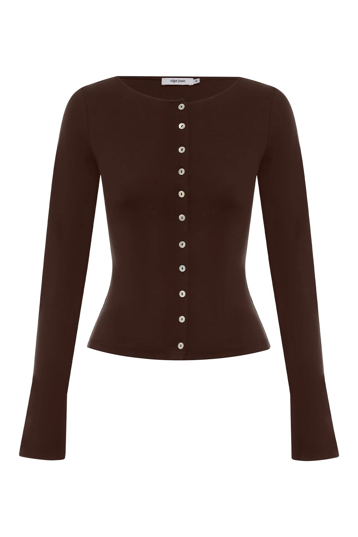 BUTTON THROUGH LONG SLEEVE TOP | CIOCCO
