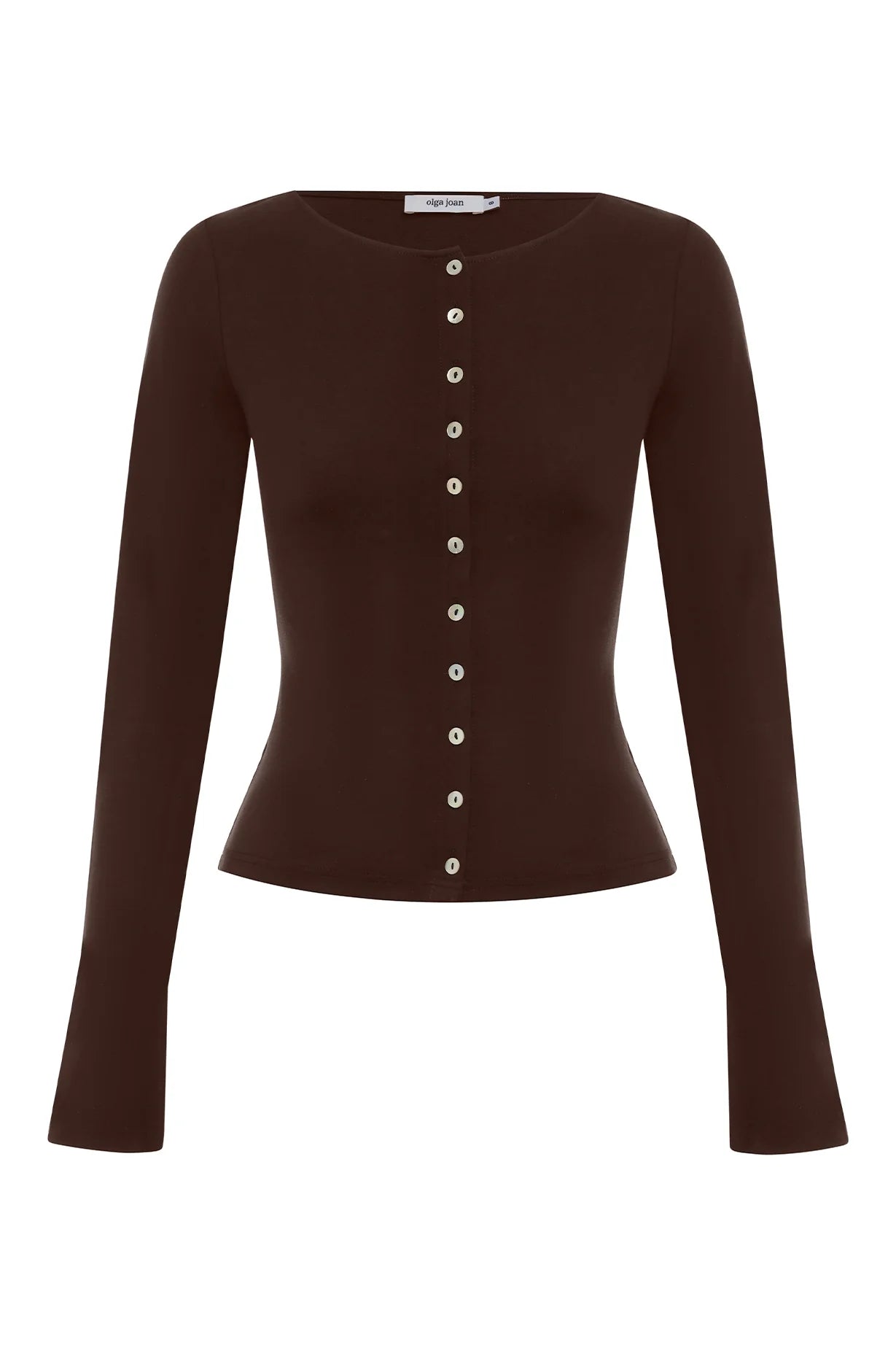 BUTTON THROUGH LONG SLEEVE TOP | CIOCCO