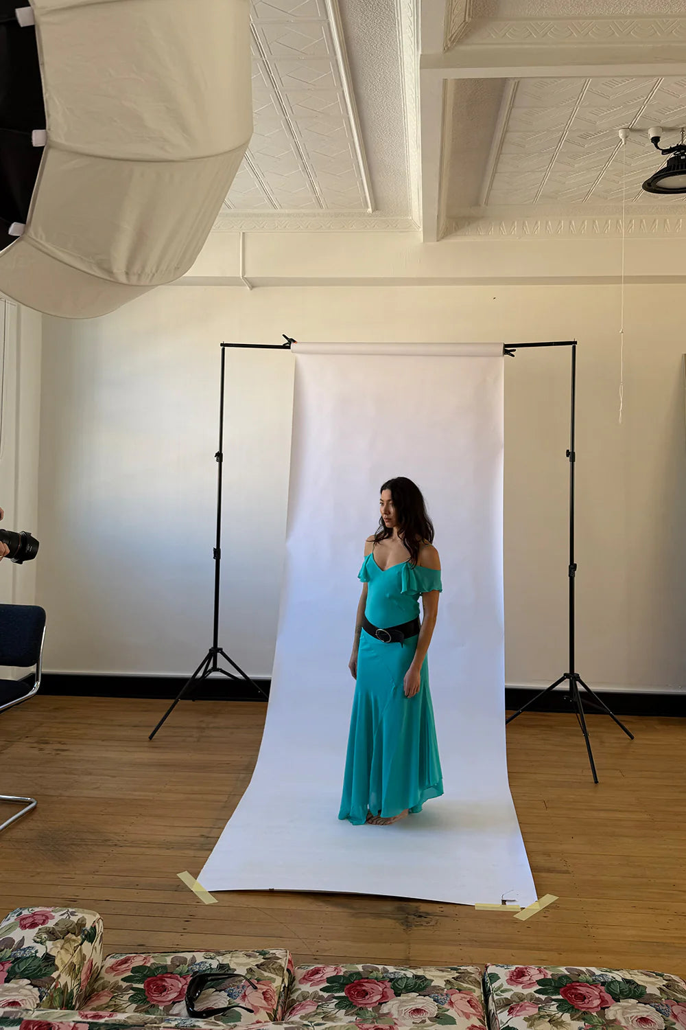 FLUTTER SLEEVE DRESS | TURCHESE