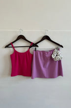 MINI SLIP SKIRT | LAVANDA