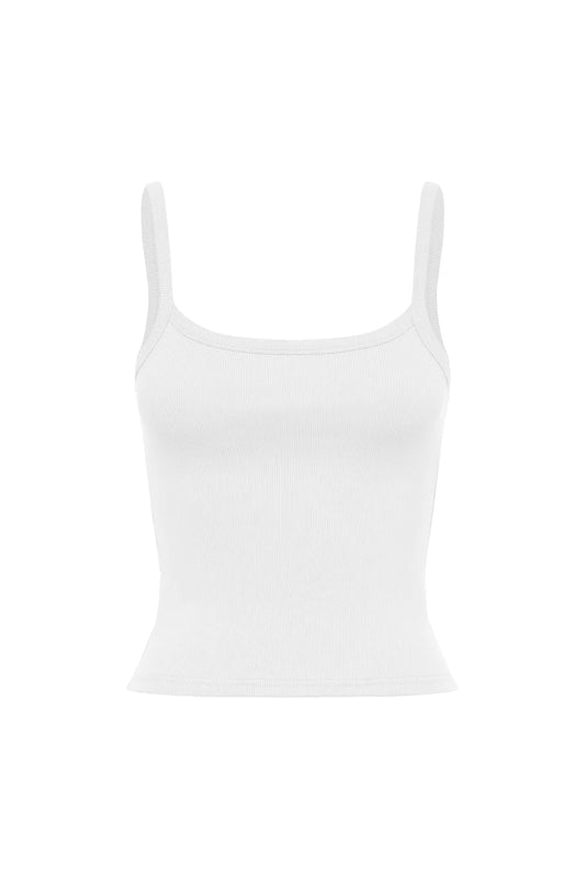 RIBBED SINGLET | BIANCA