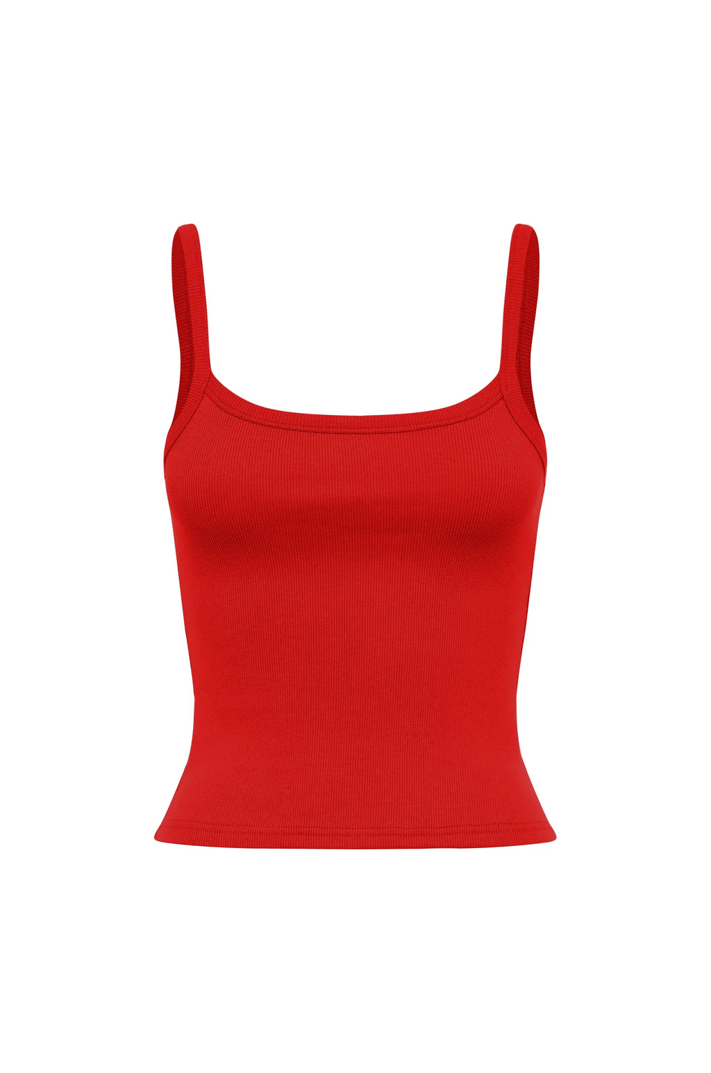 RIBBED SINGLET | ROSSA