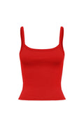 RIBBED SINGLET | ROSSA