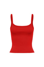 RIBBED SINGLET | ROSSA