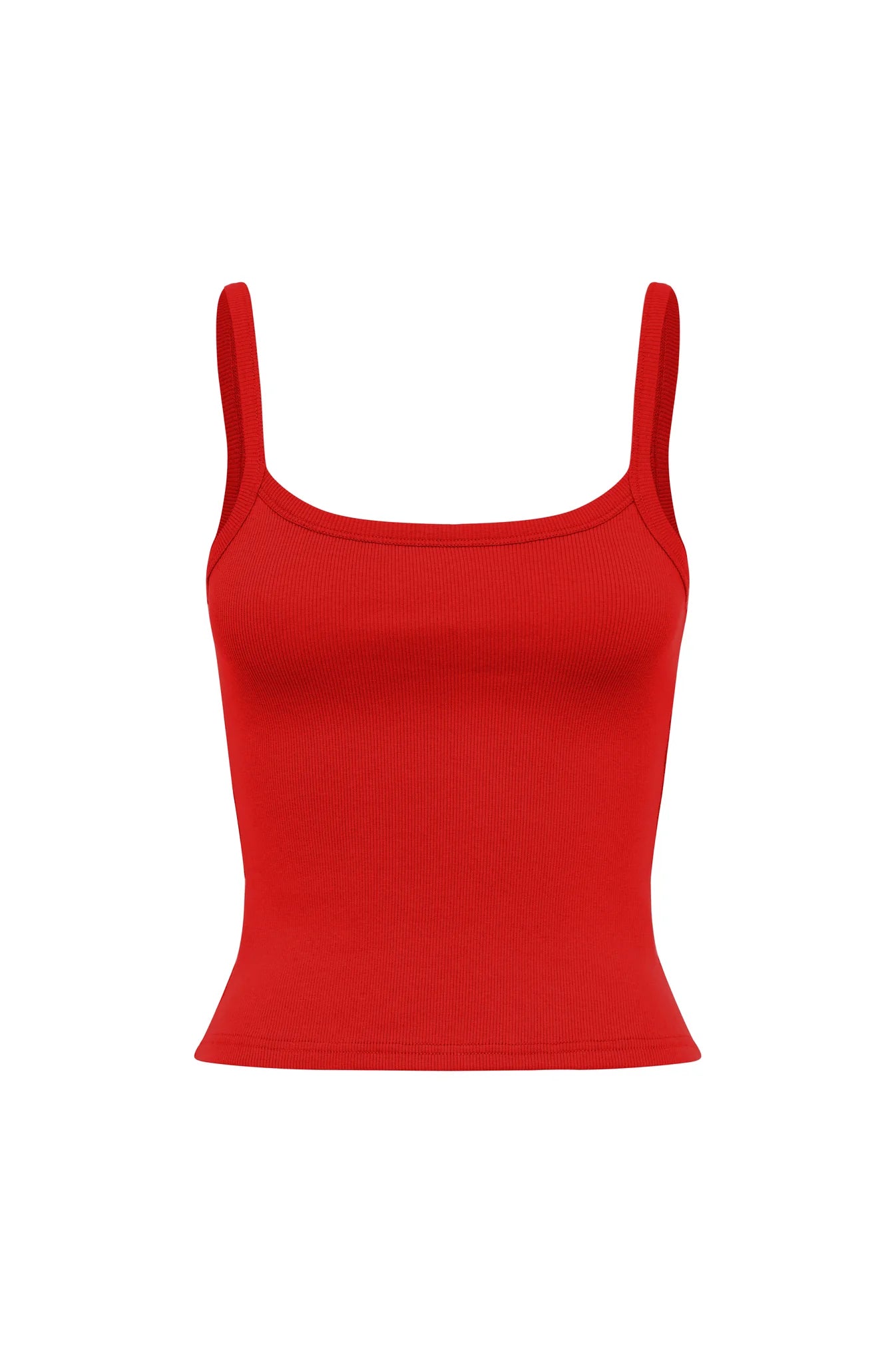 RIBBED SINGLET | ROSSA