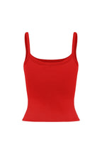 RIBBED SINGLET | ROSSA