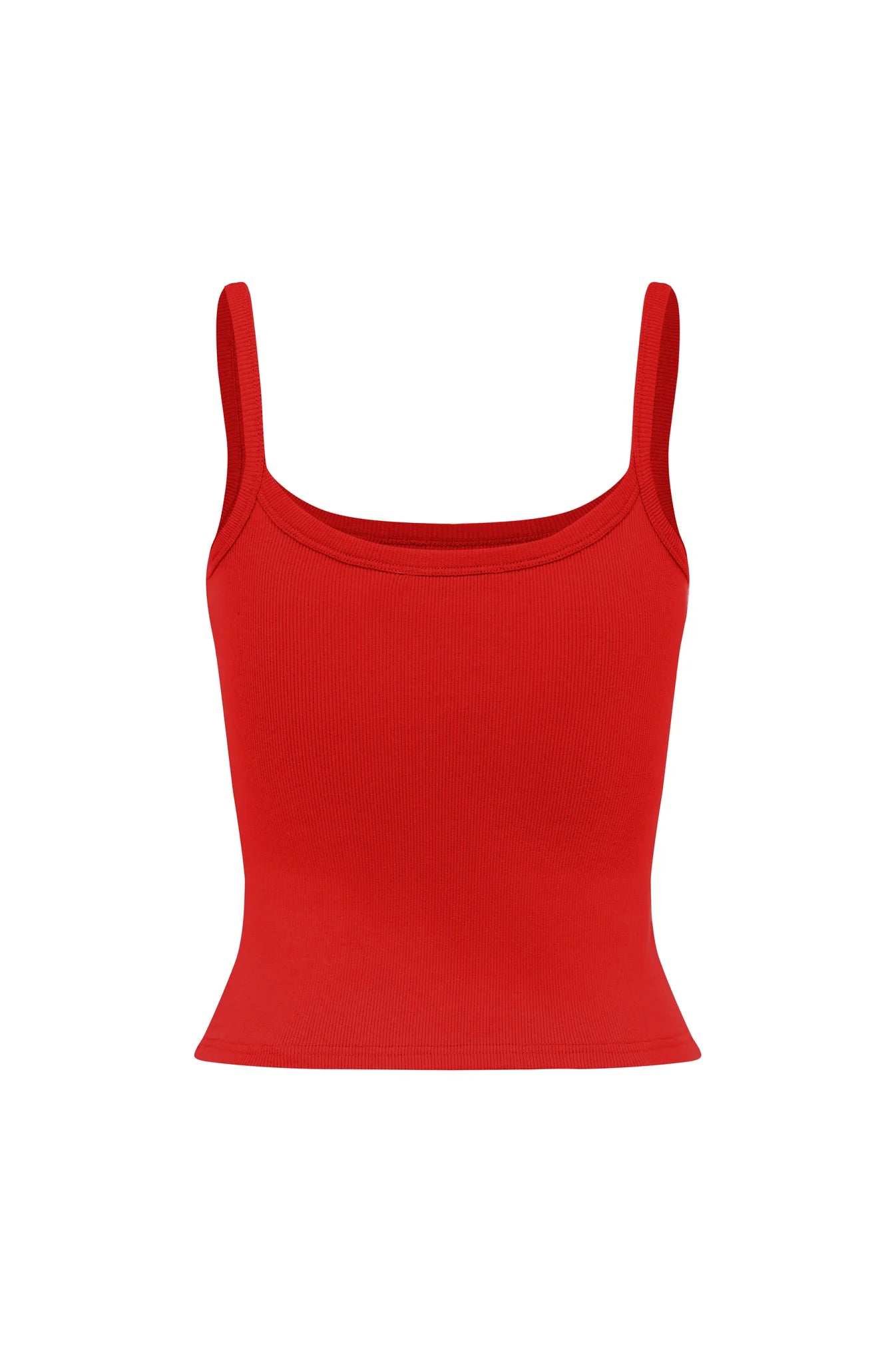 RIBBED SINGLET | ROSSA
