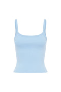 RIBBED SINGLET | CIELO