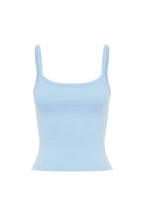 RIBBED SINGLET | CIELO