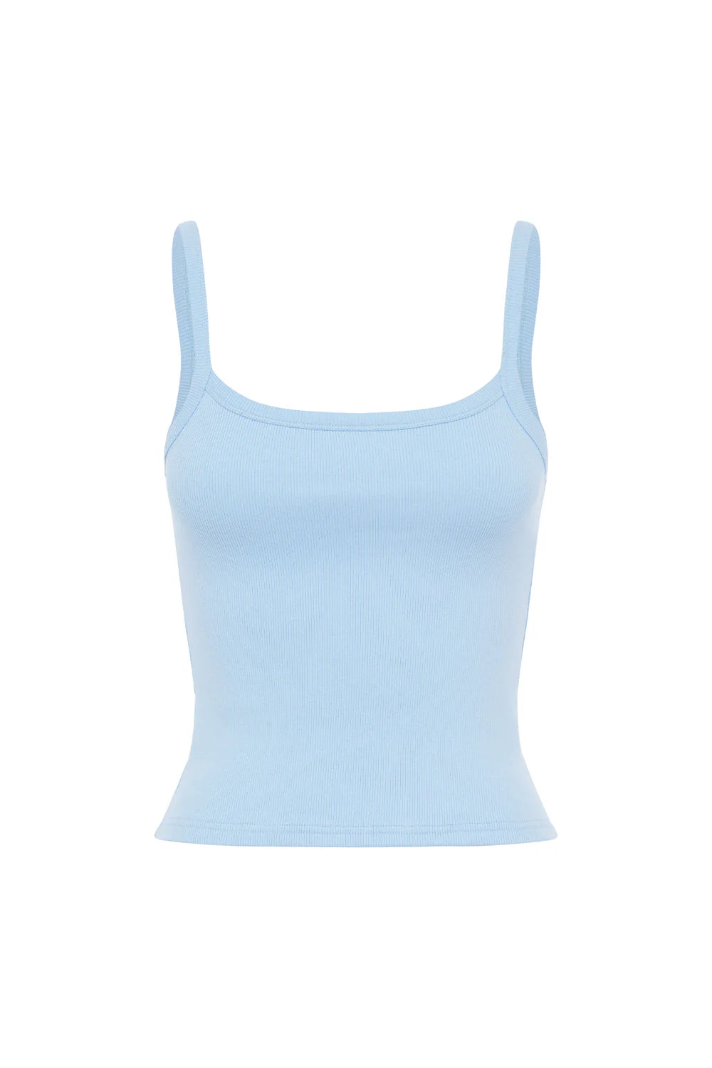 RIBBED SINGLET | CIELO