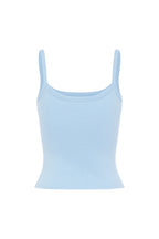 RIBBED SINGLET | CIELO