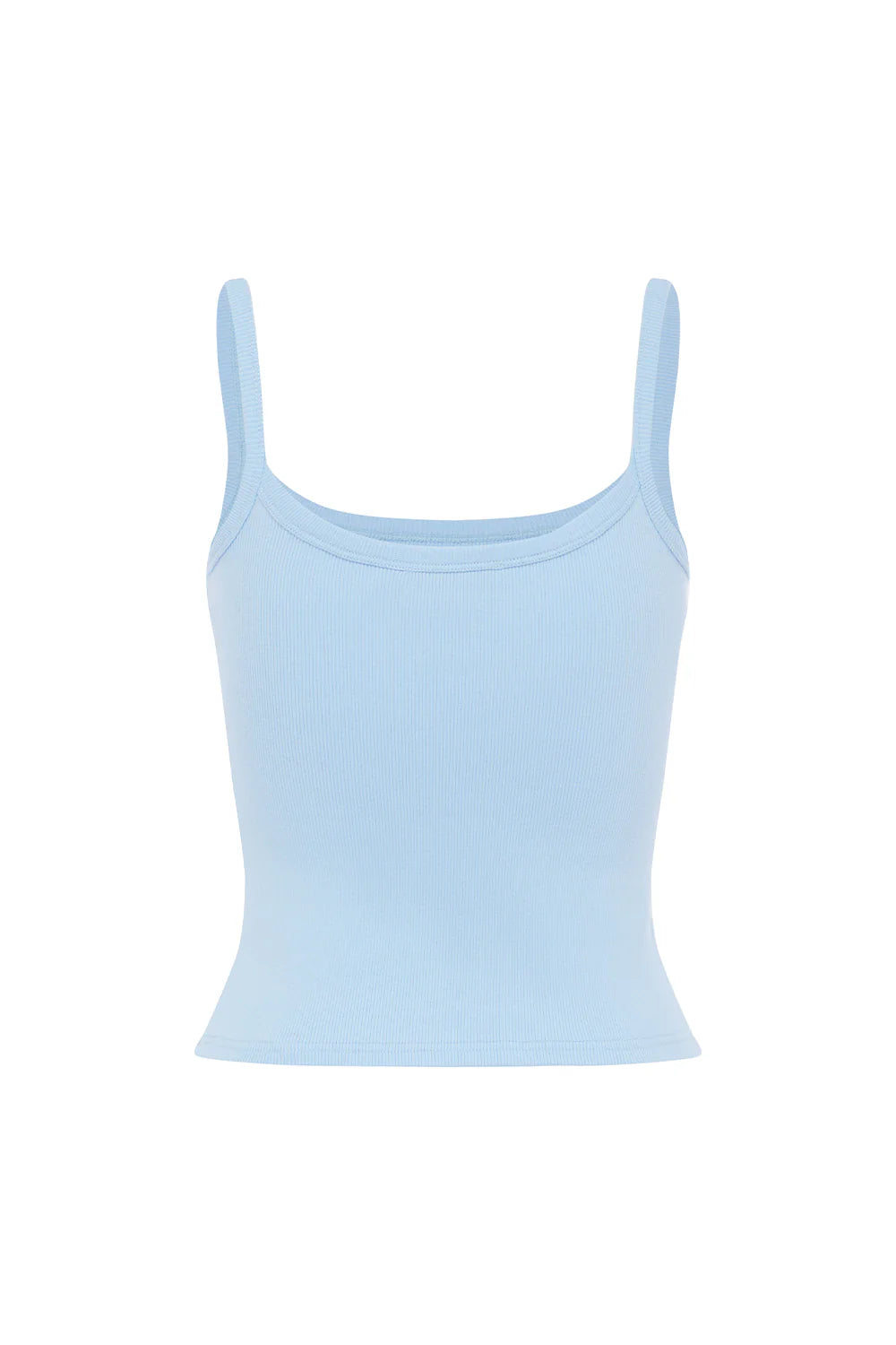RIBBED SINGLET | CIELO