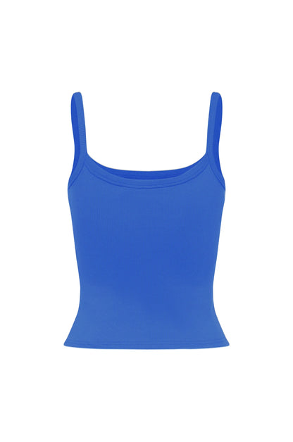 RIBBED SINGLET | COBALTO