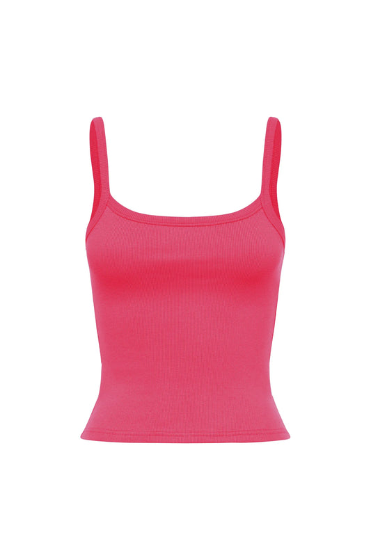 RIBBED SINGLET | ROSSETTO