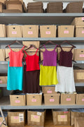 RIBBED SINGLET | IRIS