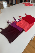 RIBBED SINGLET | VINO