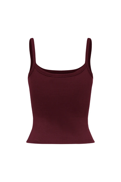 RIBBED SINGLET | VINO