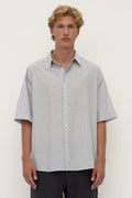 OLLY SHORT SLEEVE SHIRT | GRAPHITE/WHITE