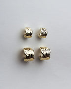 OYSTER SHELL HOOPS - SMALL | 18K GOLD PLATING