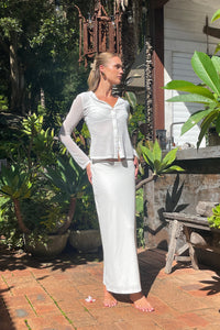 REBEL JERSEY SKIRT | IVORY