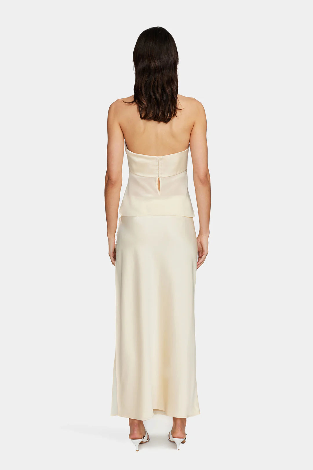 RICKY MIDI SKIRT | BUTTERCREAM