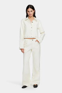 PAT STUDDED JACKET | CREAM