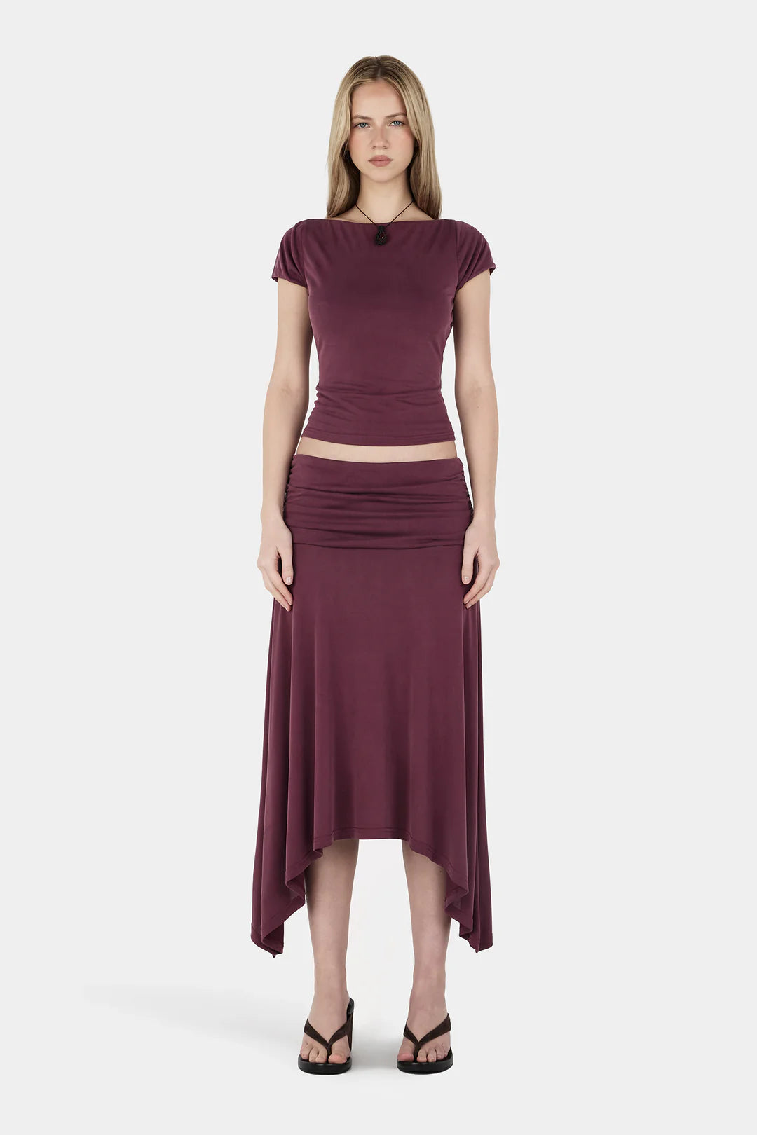 PAULA TEE | PLUM