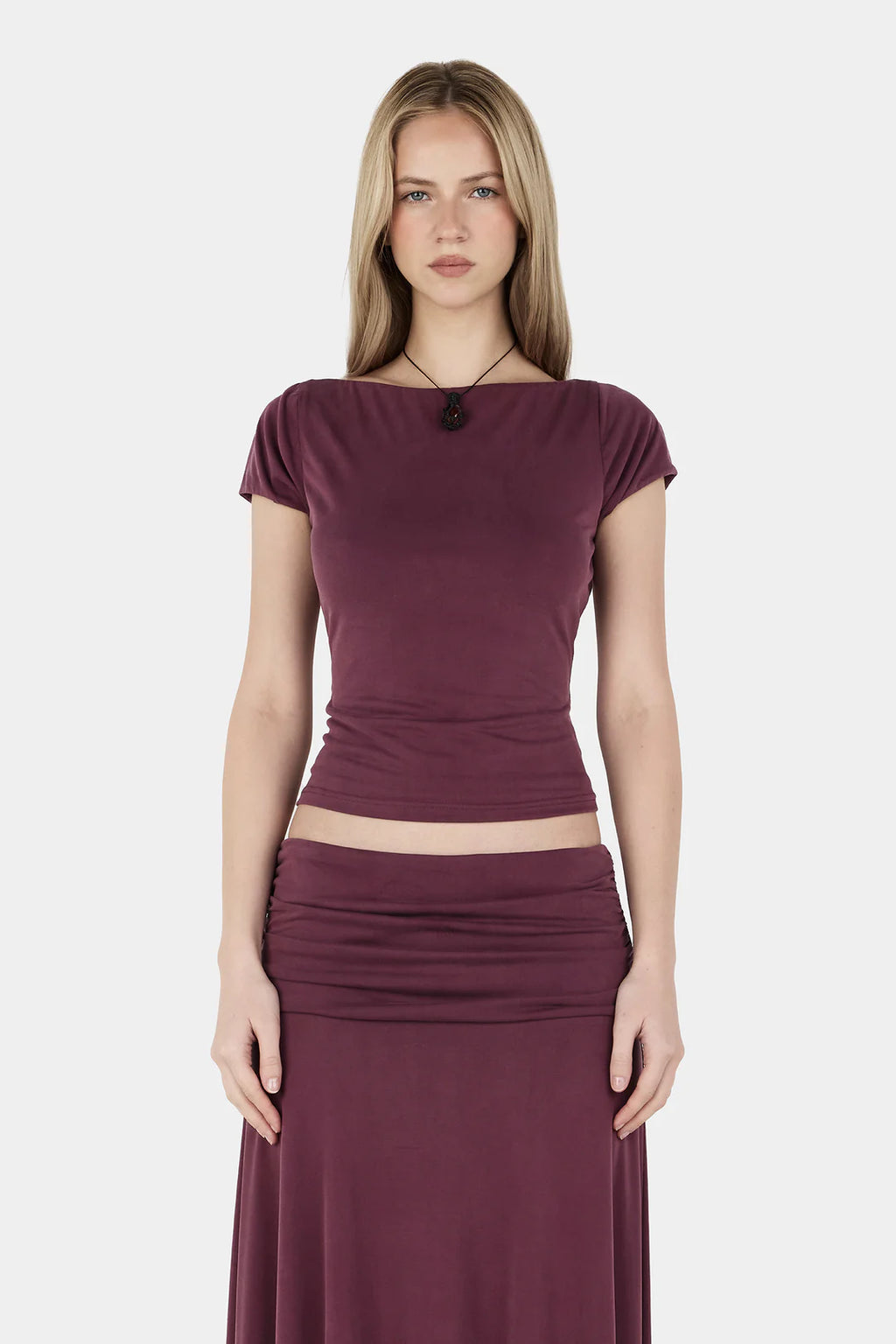 PAULA TEE | PLUM