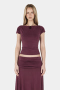 PAULA TEE | PLUM