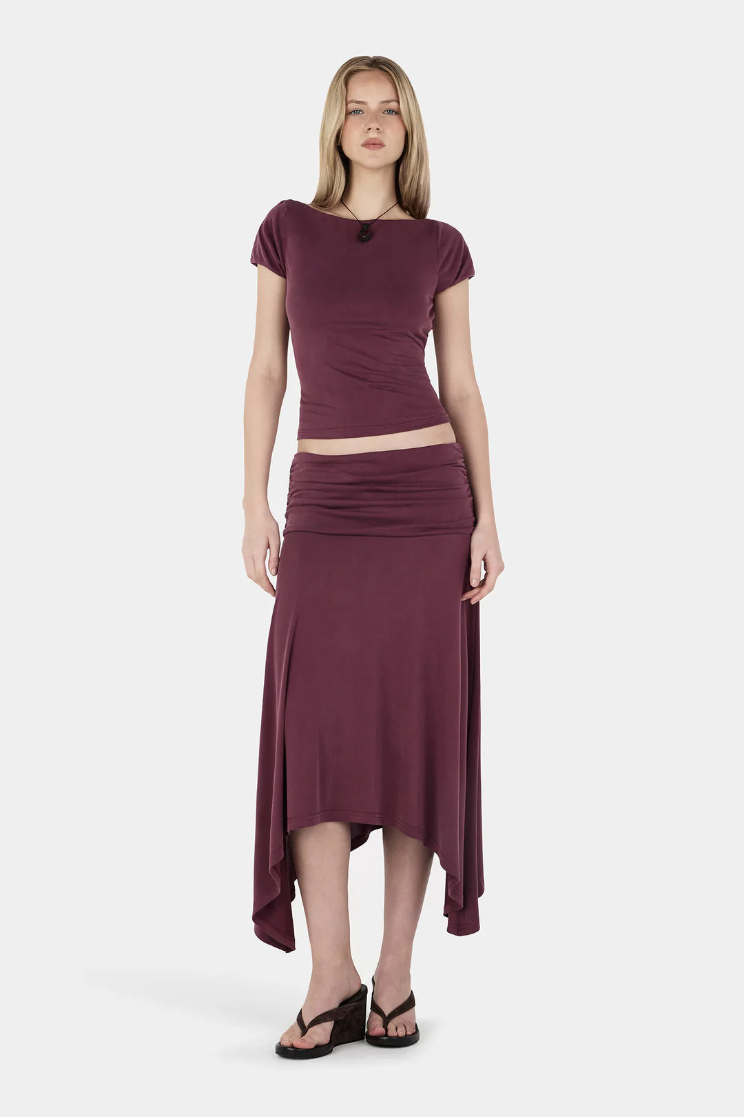 PAULA TEE | PLUM