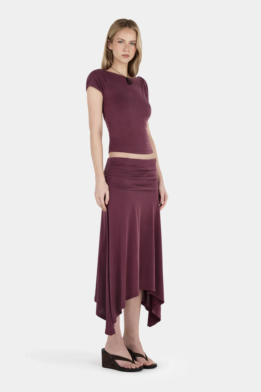 PAULA TEE | PLUM